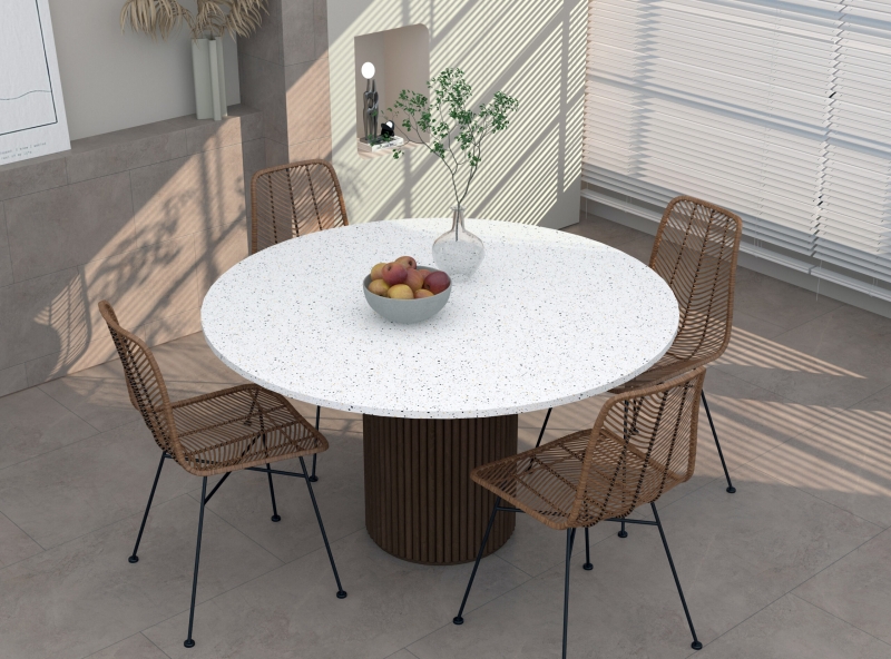 Thi công bàn bếp Terrazzo