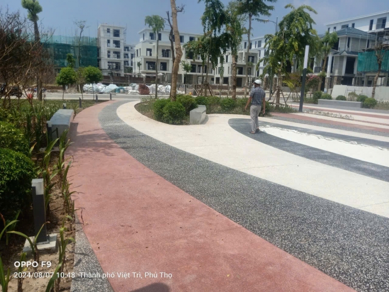 Bồn cây ghế đá mài terrazzo