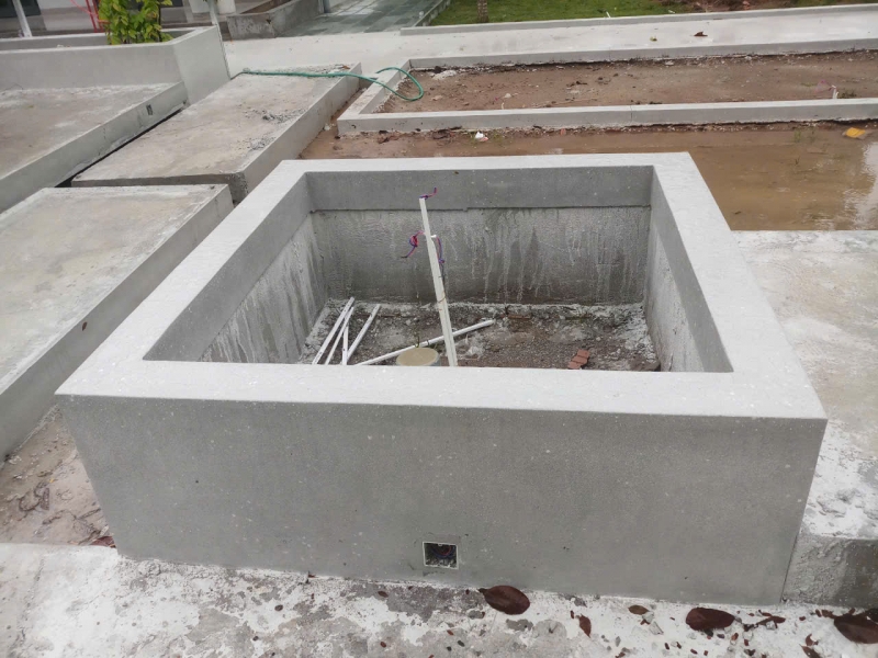 Thi công bồn cây, ghế ngồi đá mài Terrazzo