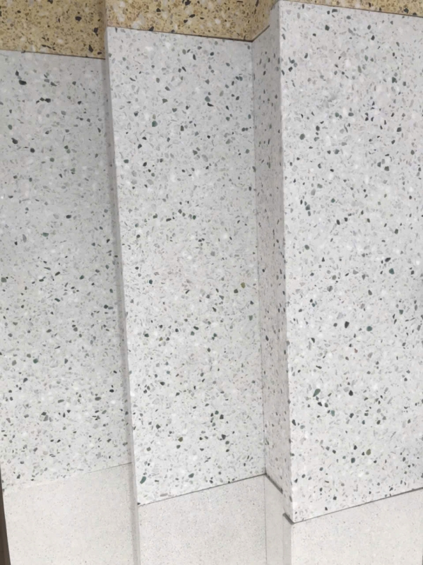 Cầu thang đá mài granito, terrazzo