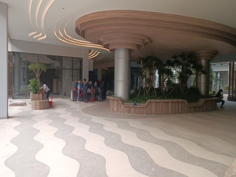 Thi công sàn đá mài Terrazzo